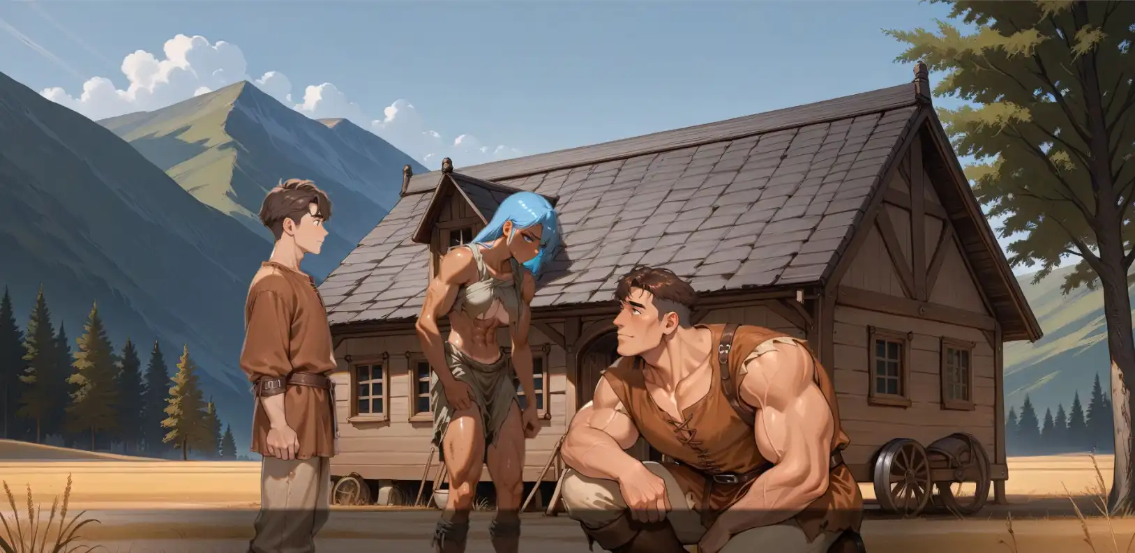 【欧美SLG/汉化/动态】我的肌肉奴隶v1.6 AI版【PC+安卓/494M/更新】My Muscle Slave [v1.6]